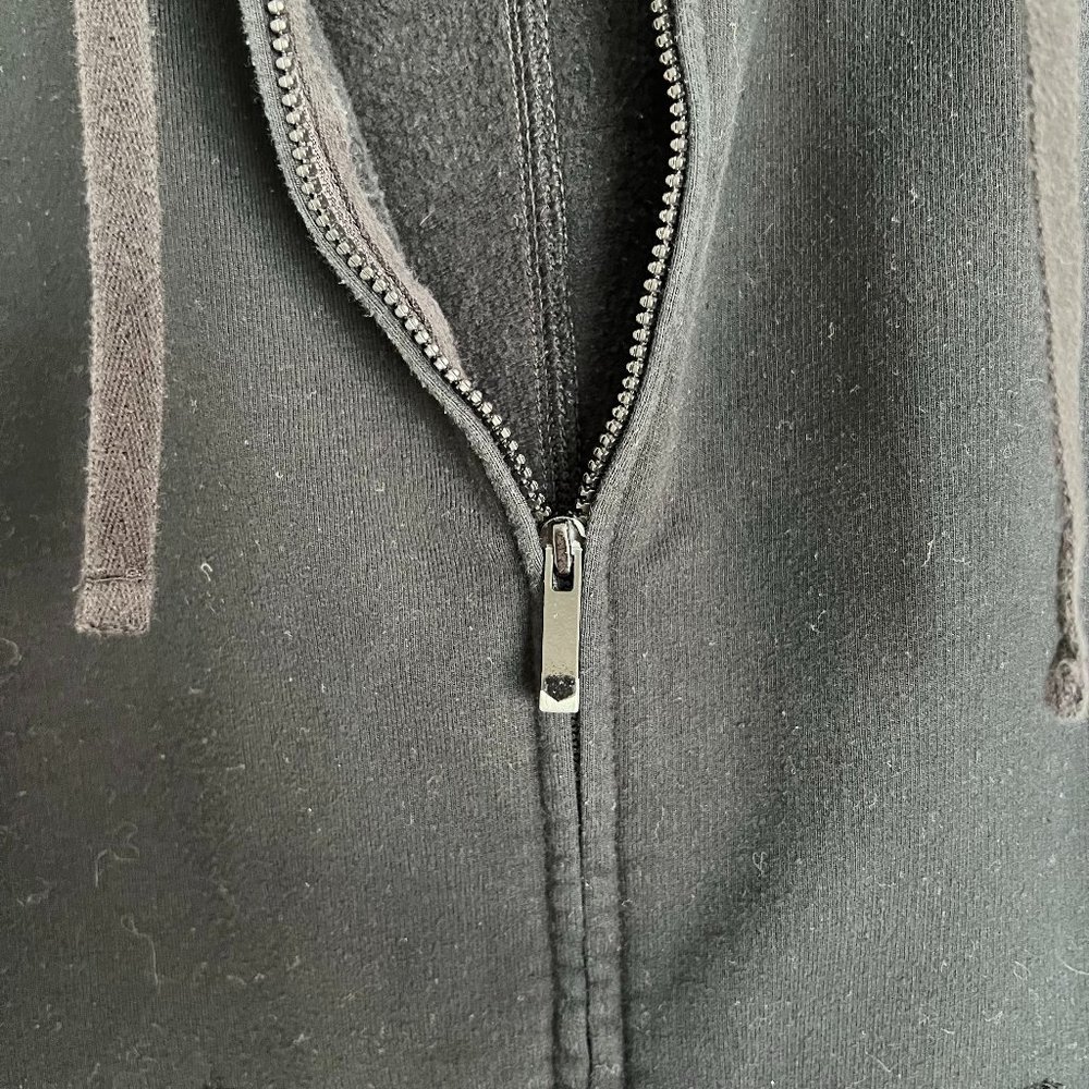 Gap Fit Black Zip Up Jacket Medium - Picture 5 of 7